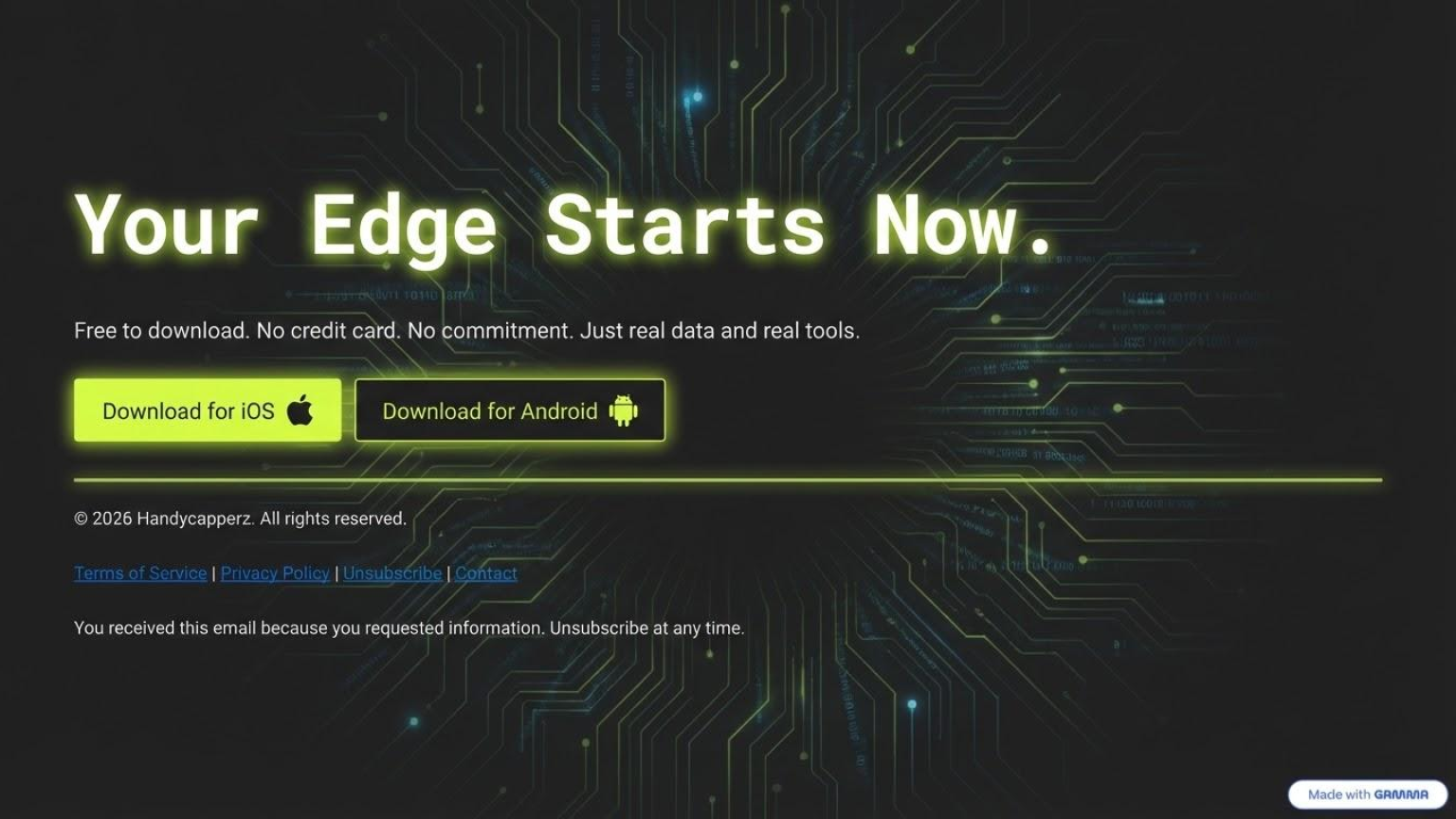 Your Edge Starts Now. Free to download.